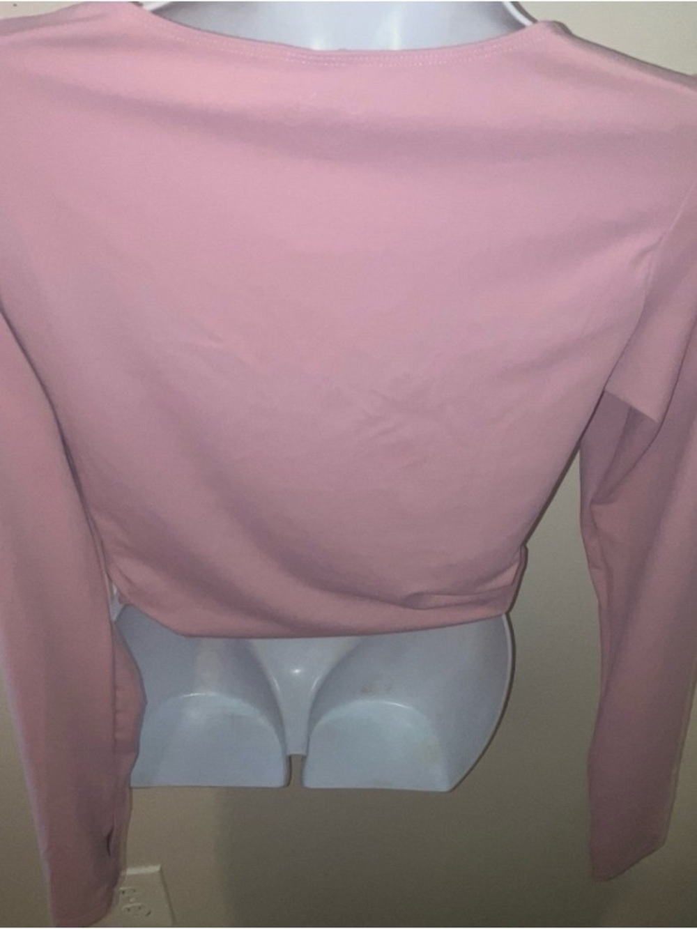 Ruched Relay Long Sleeve Top - Pink - Picture 7 of 8